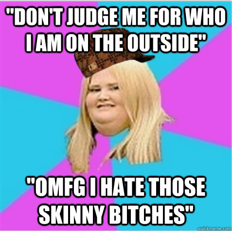Scumbag Fat Girl Meme Template