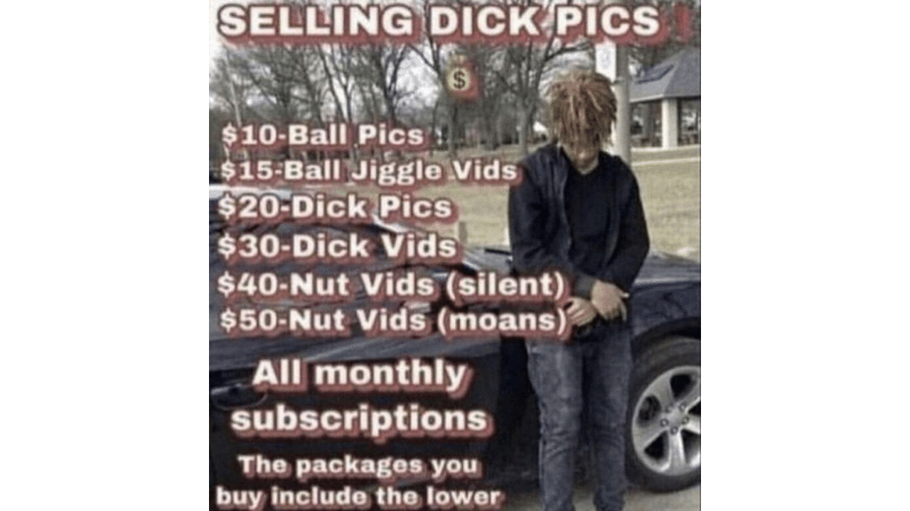 Selling Dick Pics / $10 Ball Pics