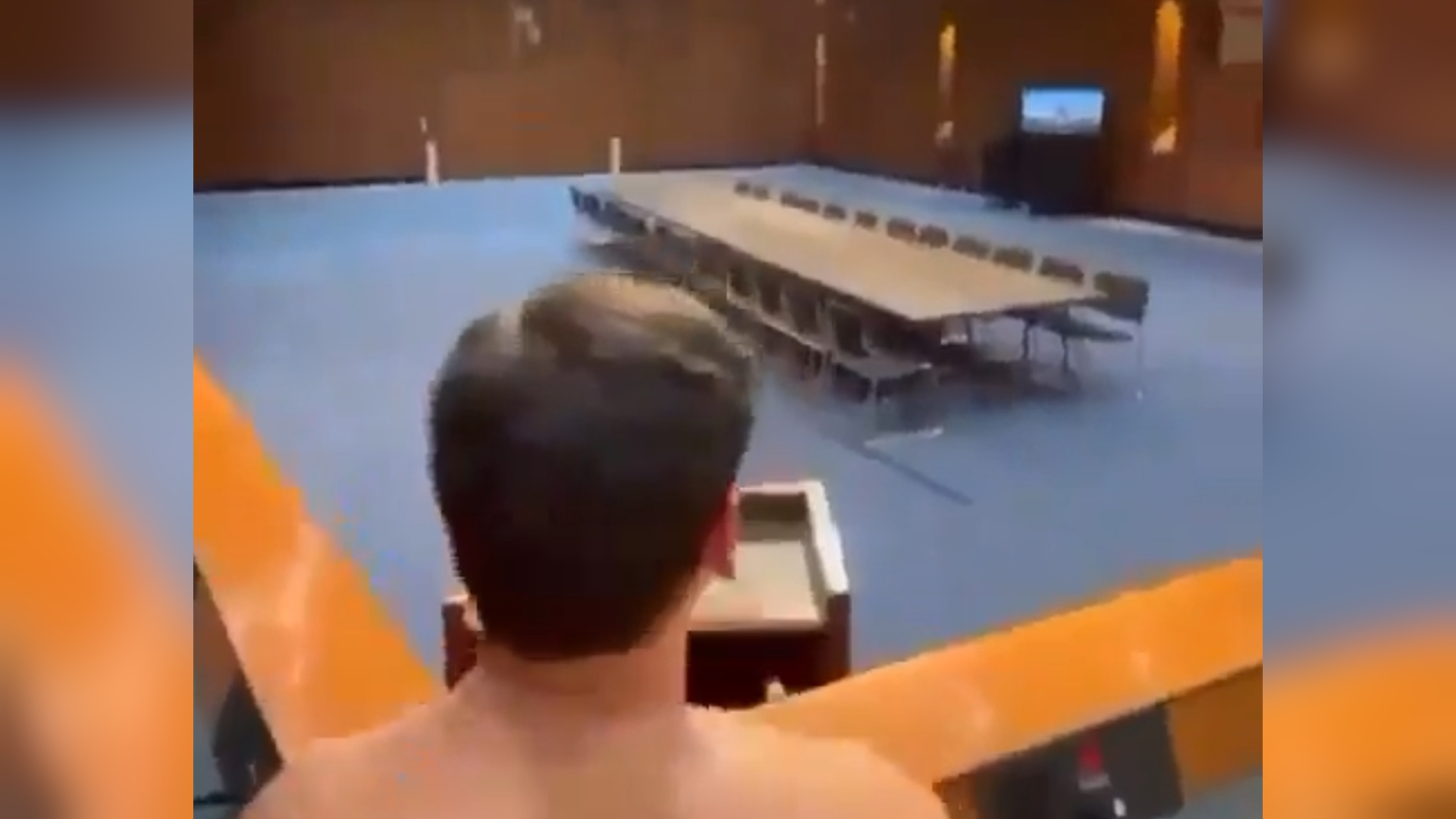 Senate Hearing Room Gay Porn Incident