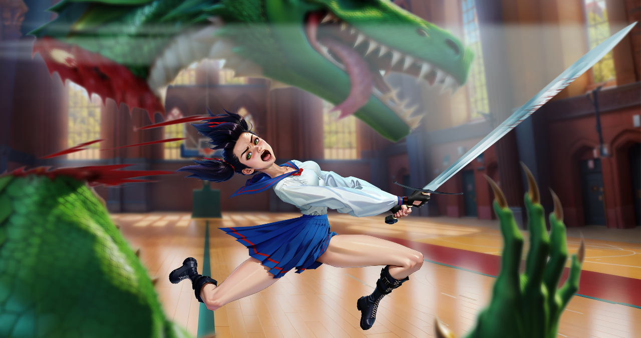 Shad M. Brooks "AI Art Supposedly Takes No Effort" / Girl Beheading Dragon Controversy