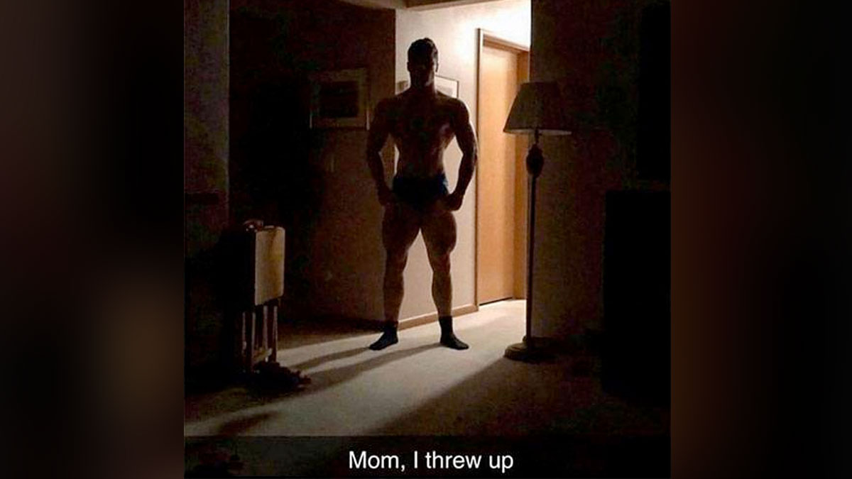 Shadowy Buff Guy in a Doorway Meme Template