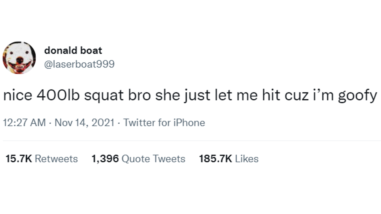 She Let Me Hit Because I'm Goofy Meme Template