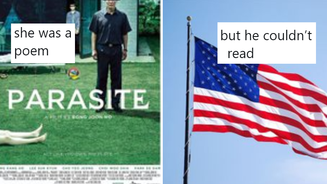 She Was Poetry But He Couldn't Read Meme Template