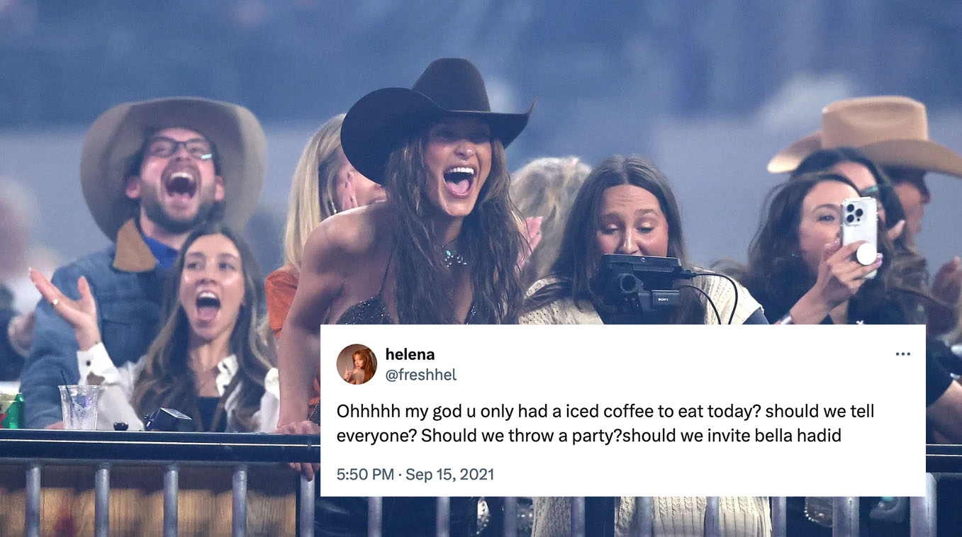 Should We Tell Everyone? Should We Throw A Party? Should We Invite Bella Hadid? Meme Template