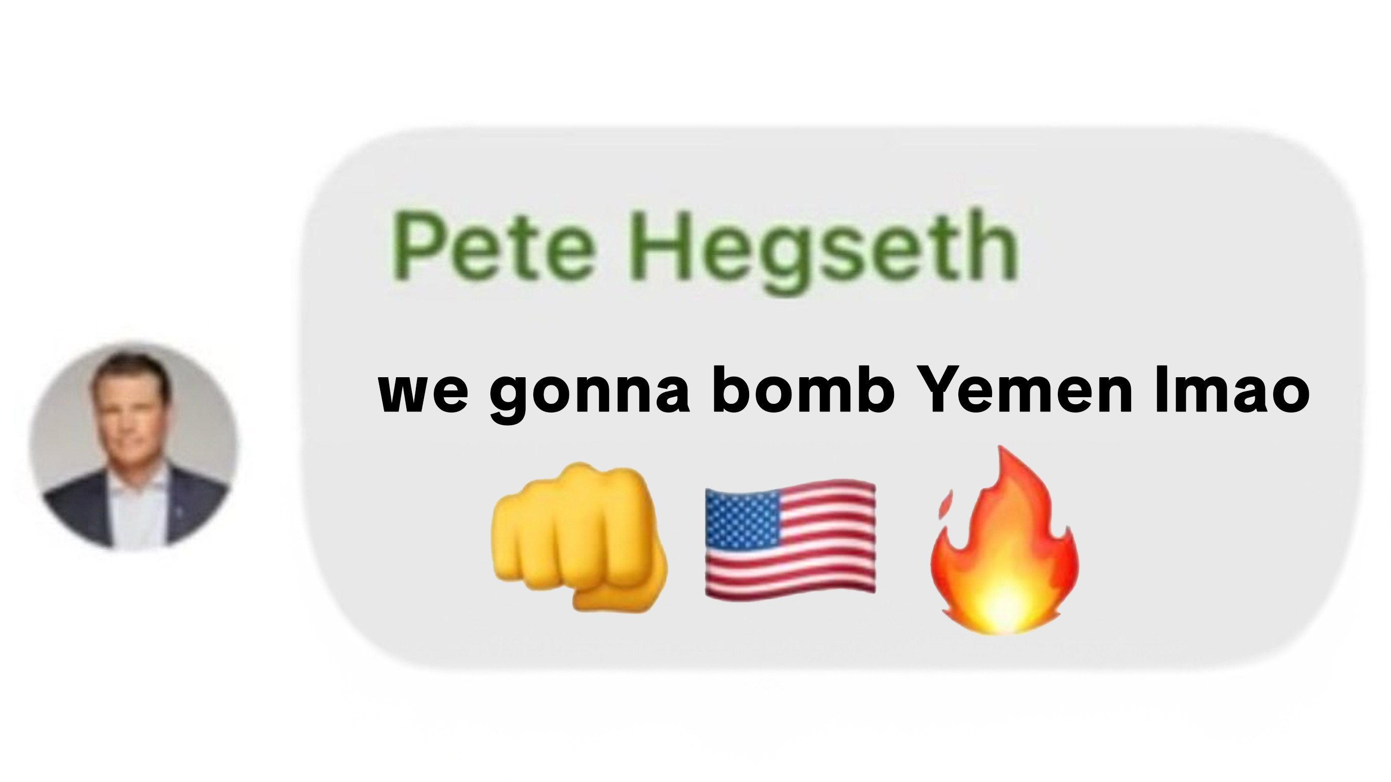 Signalgate / Pete Hegseth's Houthi PC Small Group Meme Template
