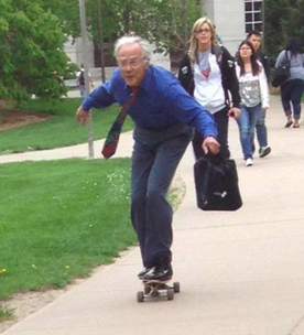 Skateboarding Professor Meme Template