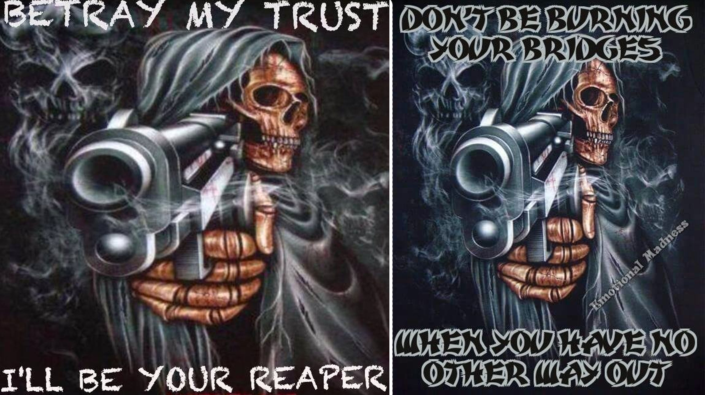 Skeleton Pointing Gun Meme Template