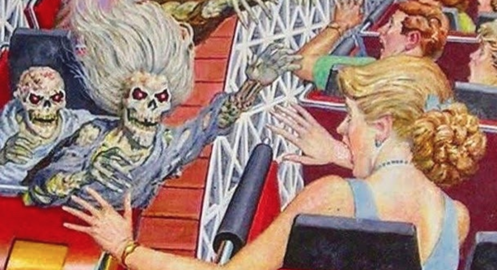 Skeleton Rollercoaster High Five