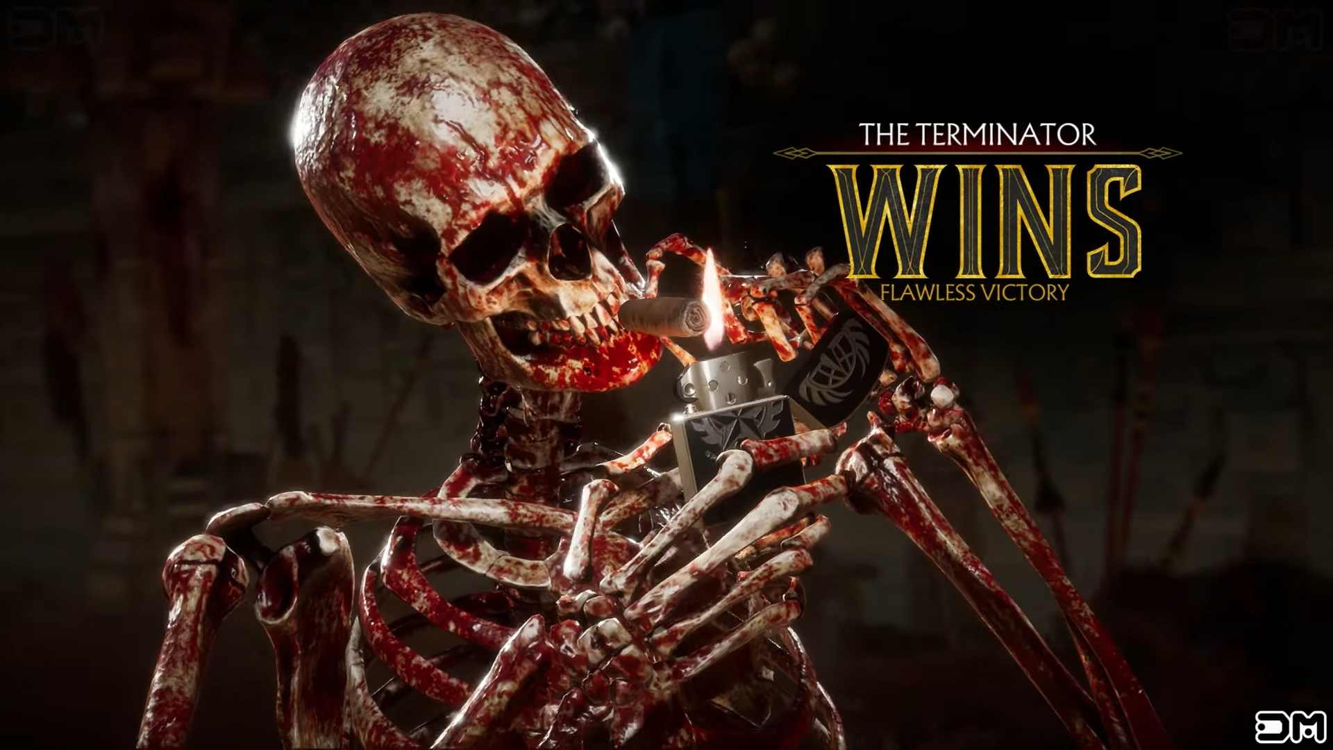 Skeleton Smoking a Cigar Meme Template