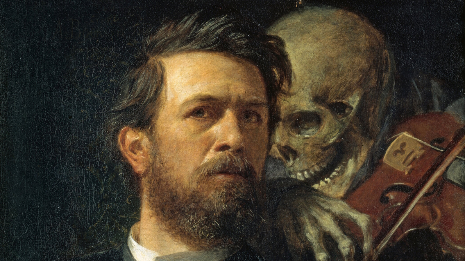 Skeleton Whispering in Man's Ear