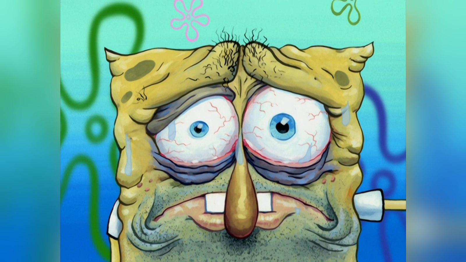 Sleep-Deprived SpongeBob Meme Template