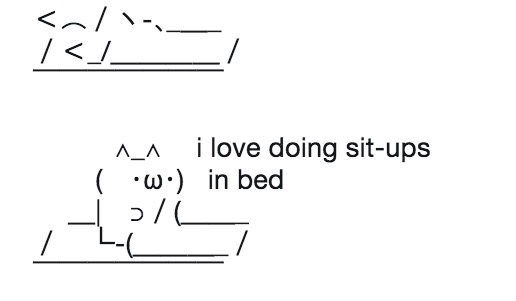 Sleeping ASCII Cat Meme Template