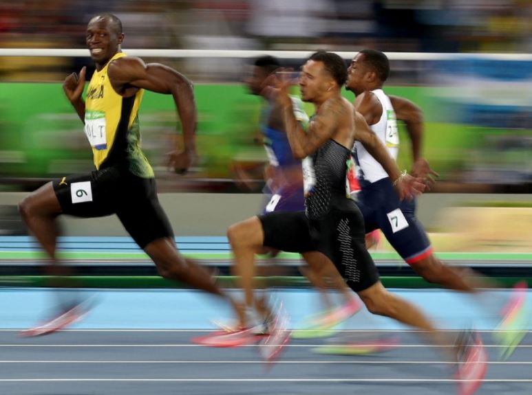 Smiling Usain Bolt Meme Template
