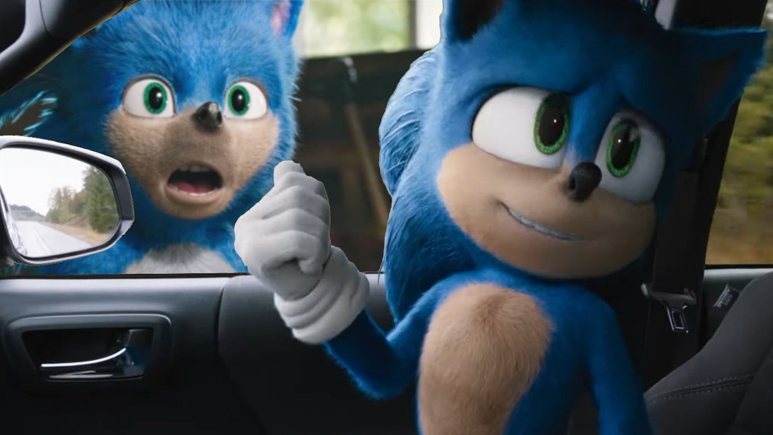 Sonic Pointing at Sonic Meme Template