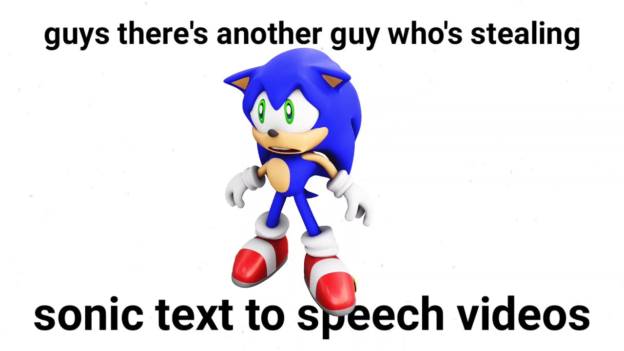 Sonic Text-To-Speech Videos