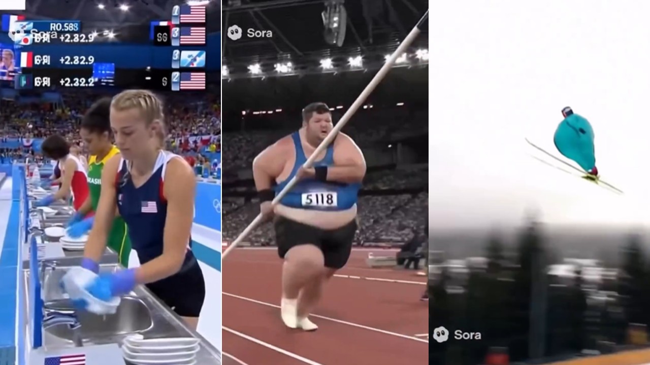 Sora 2 AI Olympic Games Meme Template