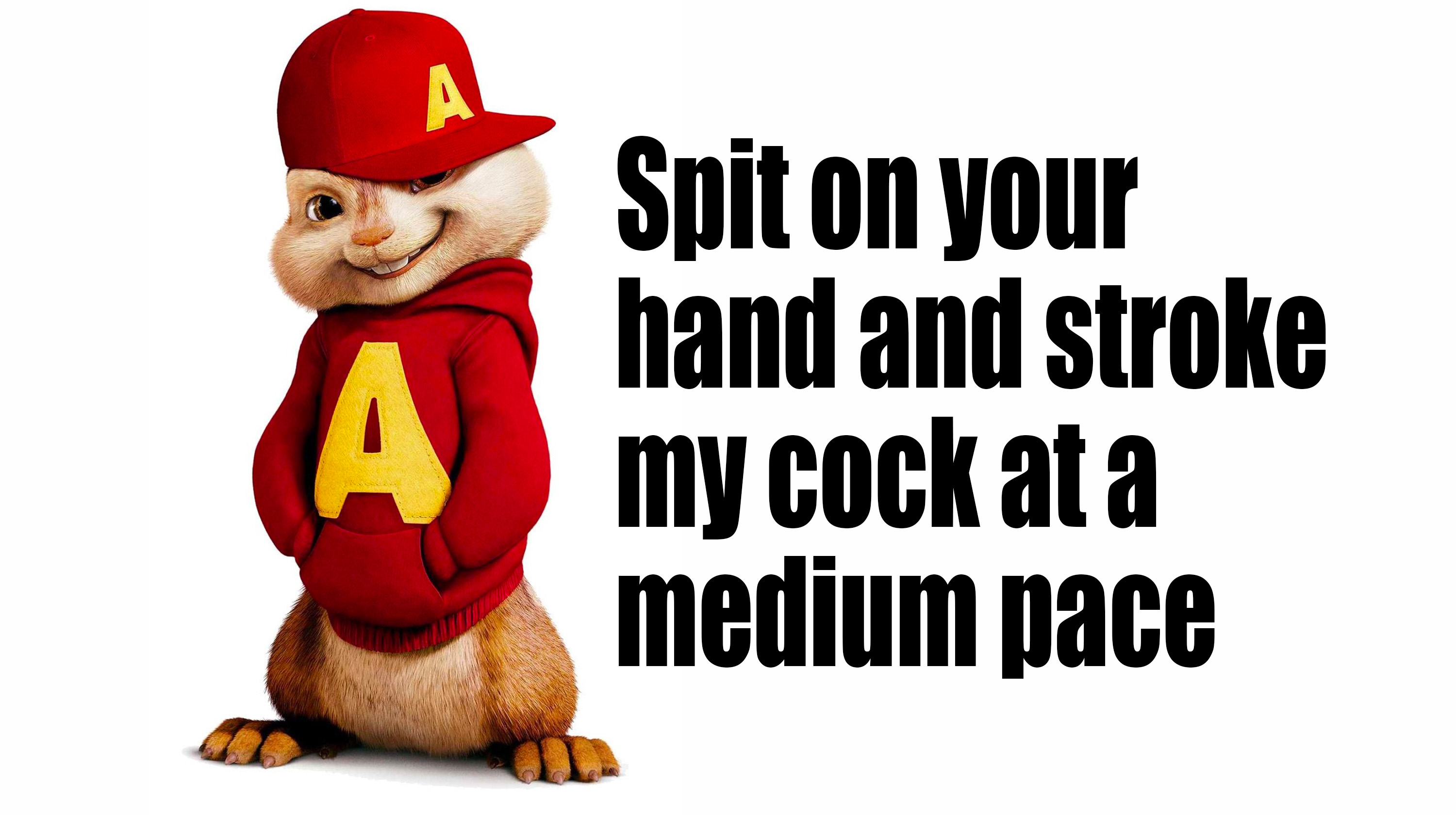 Spit on Your Hand and Stroke My Cock at a Medium Pace Meme Template