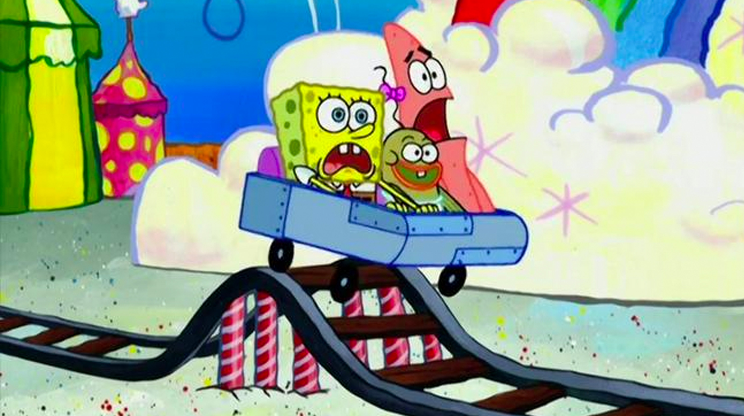 SpongeBob Roller Coaster Meme Template