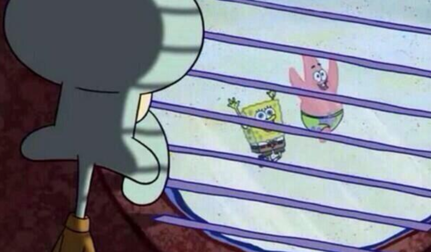 Squidward Looking Out the Window