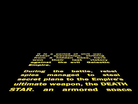 Star Wars Opening Crawl