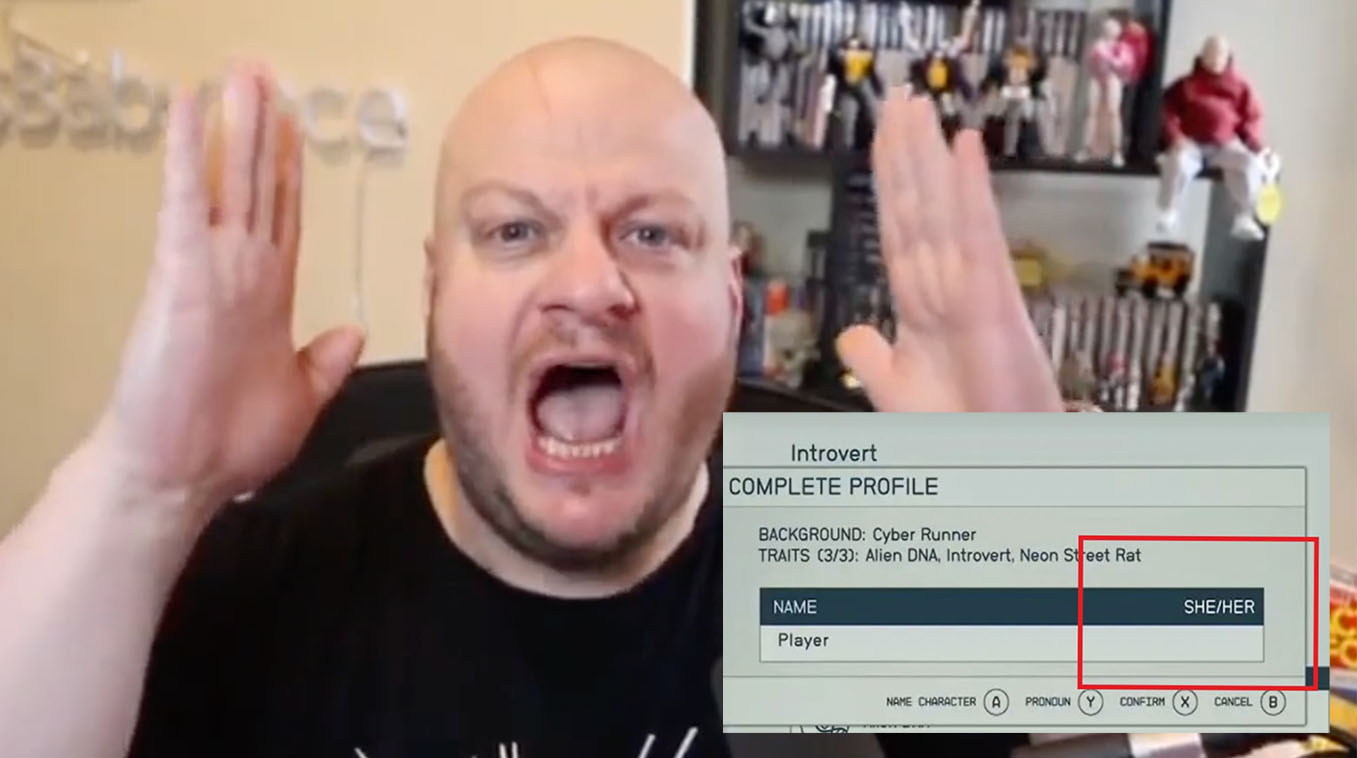 Starfield Pronoun Options Controversy Meme Template