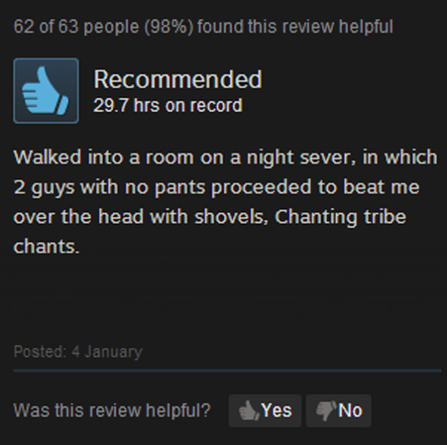 Steam User Reviews