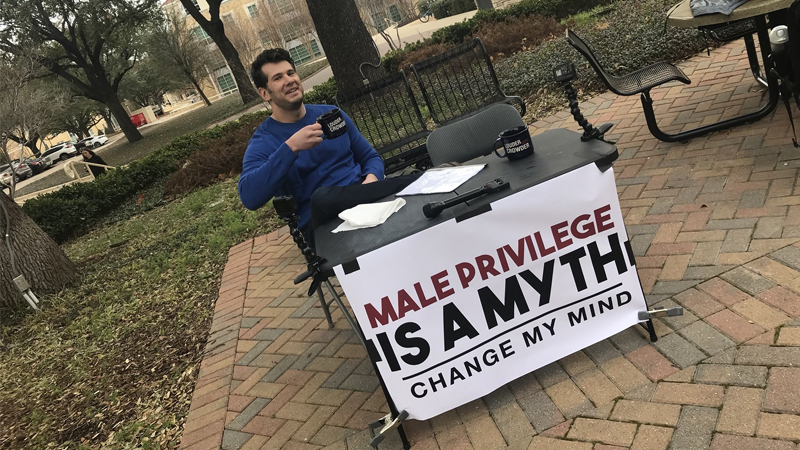 Steven Crowder's "Change My Mind" Campus Sign Meme Template