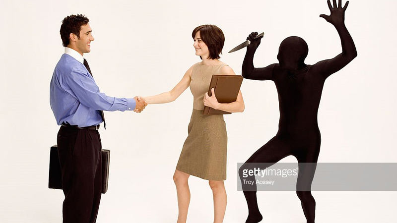 Stock Photo Backstabber