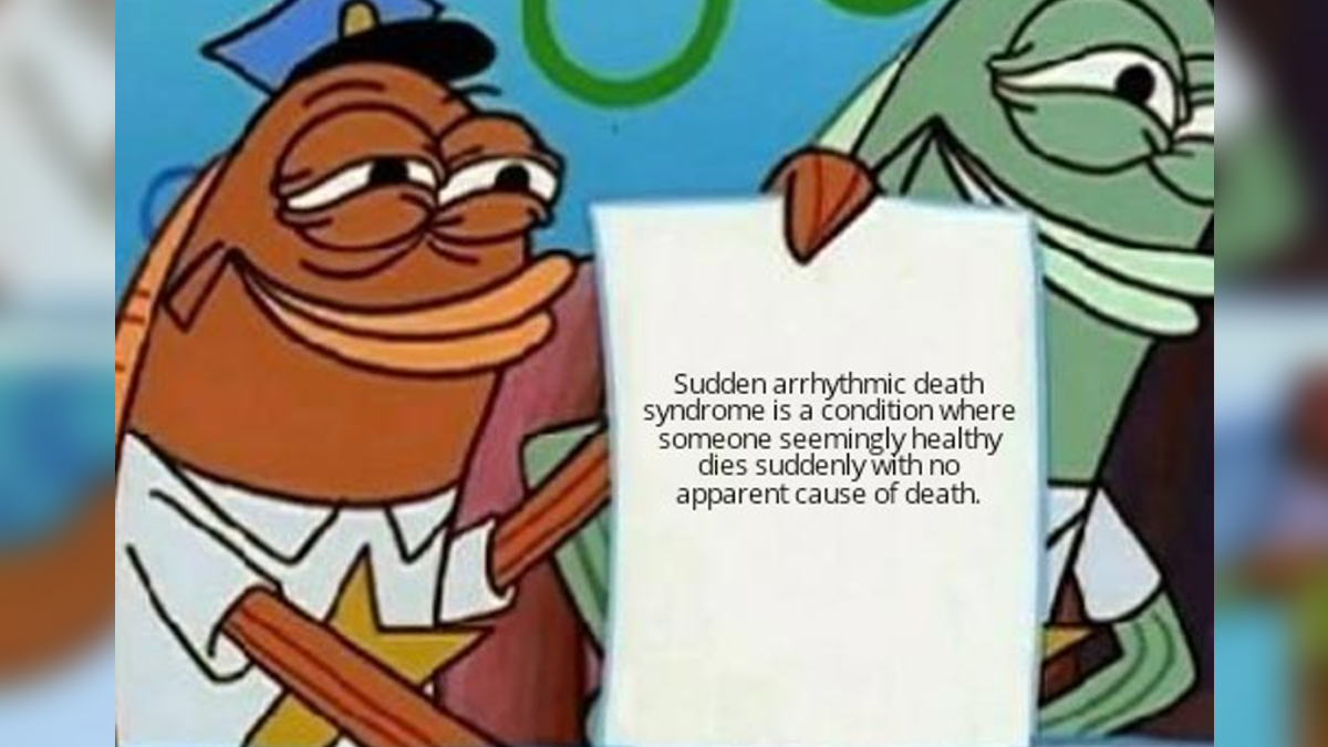 Sudden Adult Death Syndrome (SADS) COVID-19 Vaccine Conspiracy Meme Template