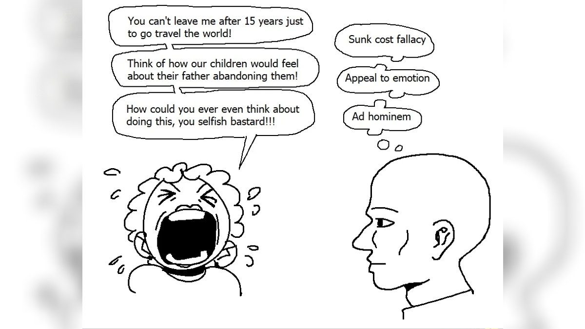 Sunk Cost Fallacy, Appeal to Emotion, Ad Hominem