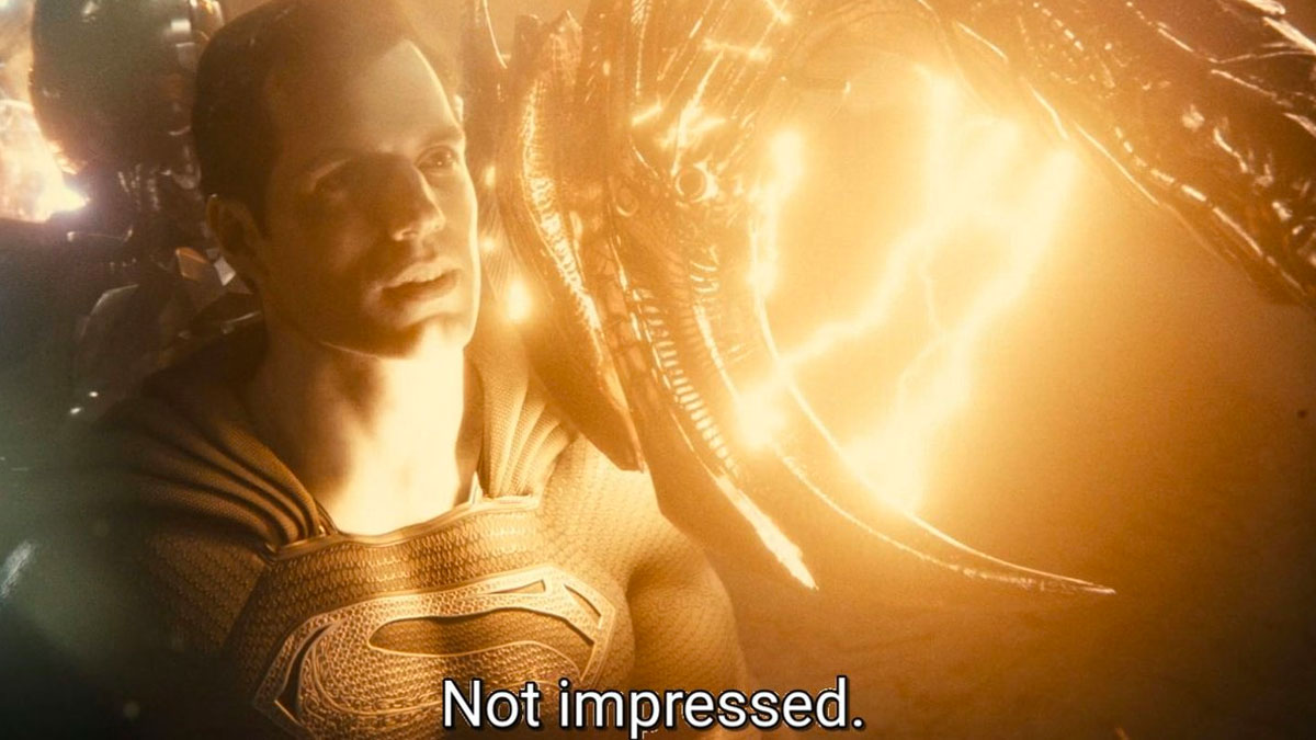 Superman "Not Impressed" Meme Template