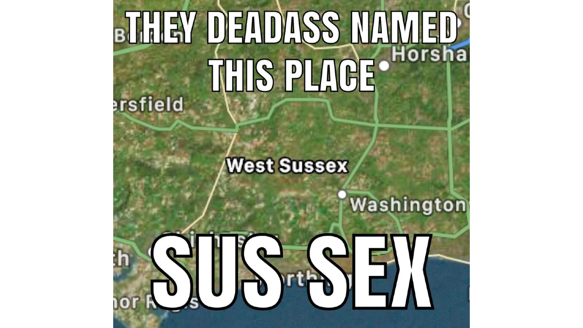 Sus Sex (Sussex) Meme Template