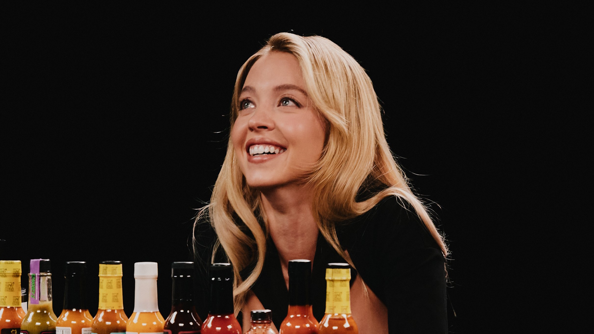 Sydney Sweeney on Hot Ones Meme Template