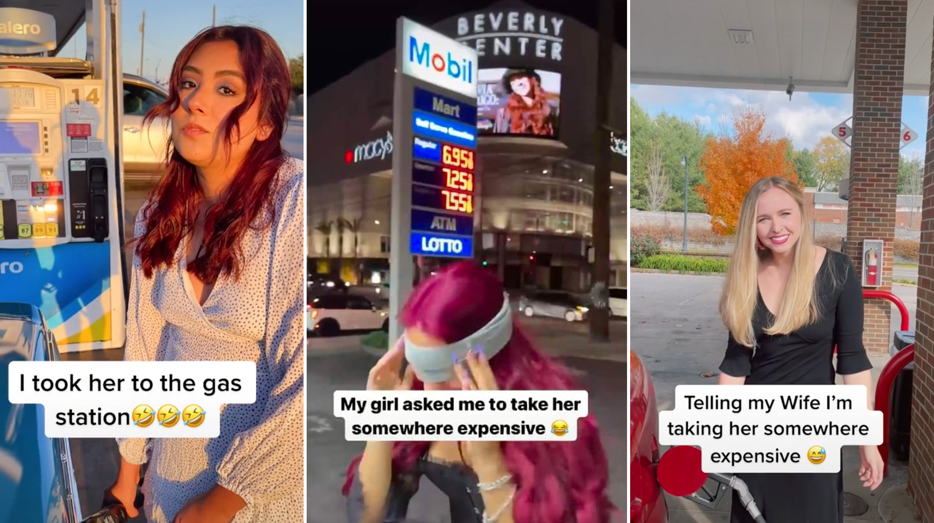 Taking My Girl Somewhere Expensive (The Gas Station) Meme Template