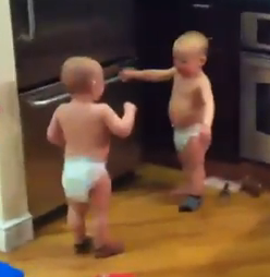 Talking Twin Babies Meme Template