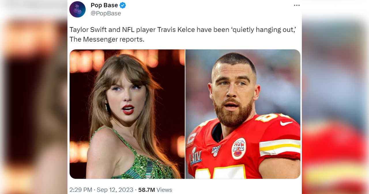 Taylor Swift and NFL Player Travis Kelce Have Been "Quietly Hanging Out" Meme Template