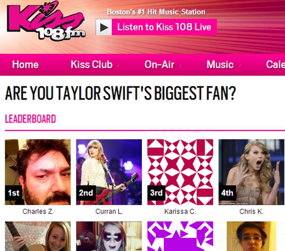 Taylor Swift's Biggest Fan Contest Meme Template