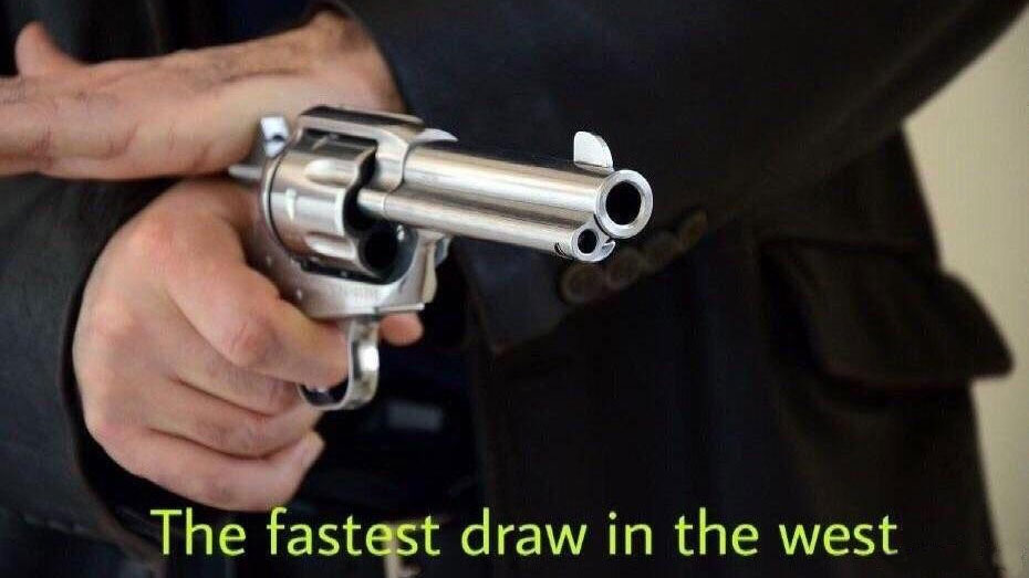 The Fastest Draw in the West Meme Template
