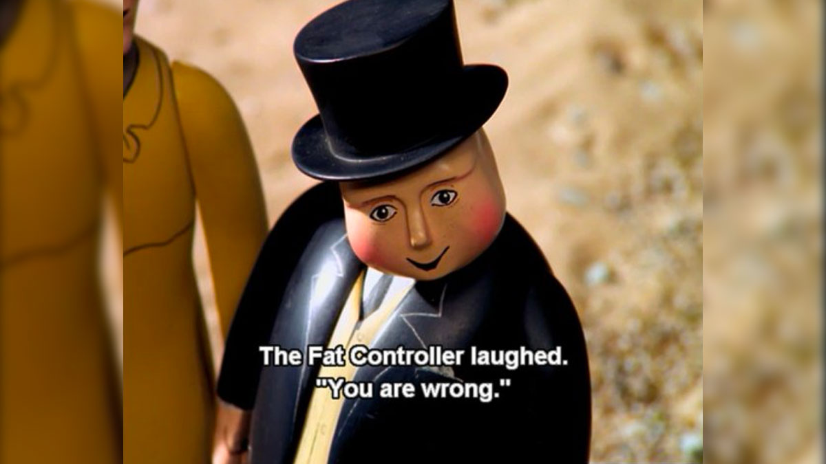 The Fat Controller Laughed