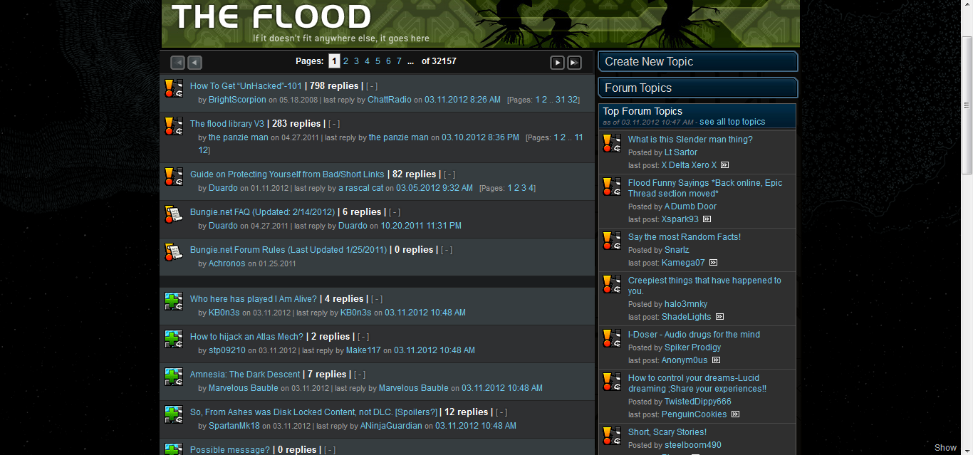 The Flood Forum (#Offtopic)