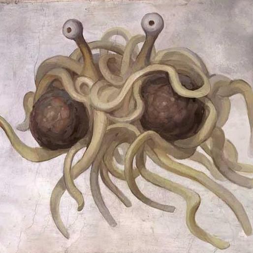 The Flying Spaghetti Monster Meme Template
