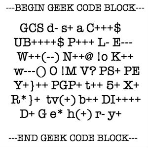 The Geek Code Meme Template