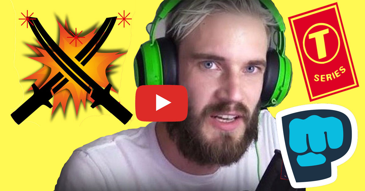 The Great Subscriber War / Subscribe to PewDiePie Meme Template