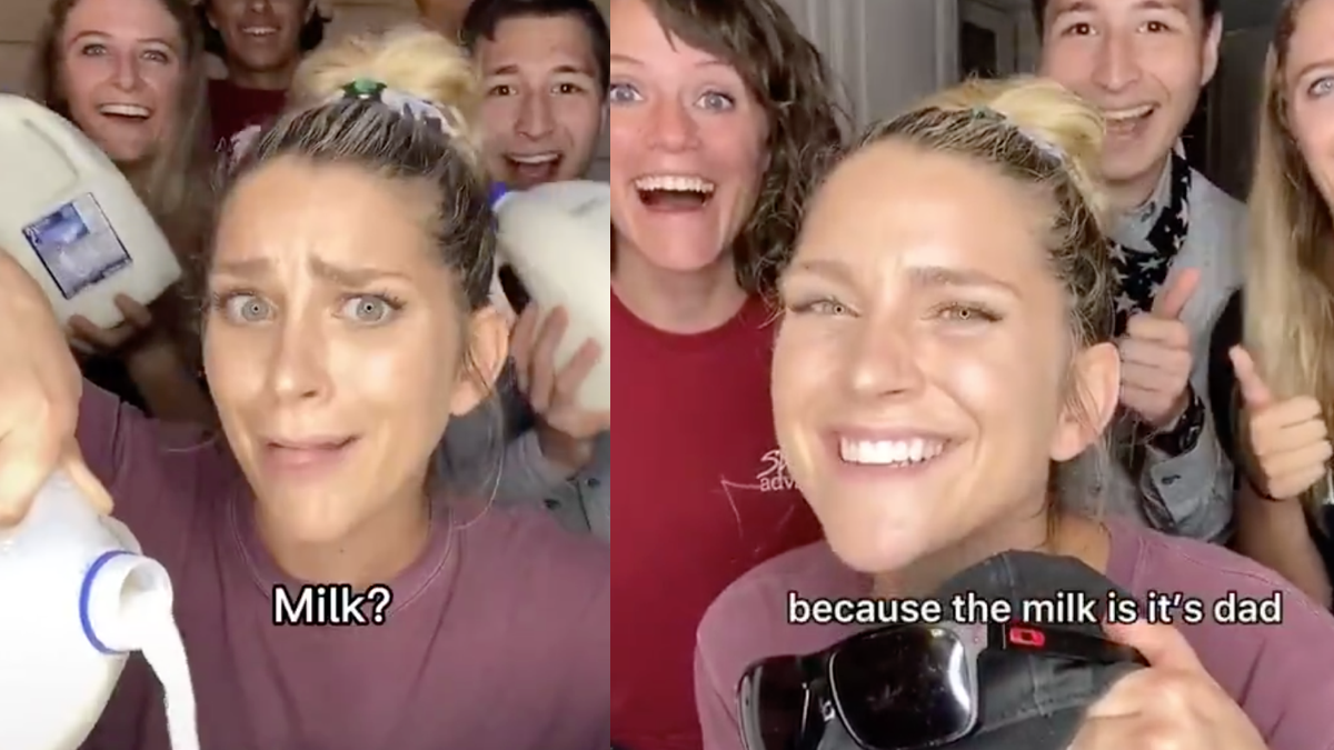 The Milk Is Its Dad And The Box Is The Mom