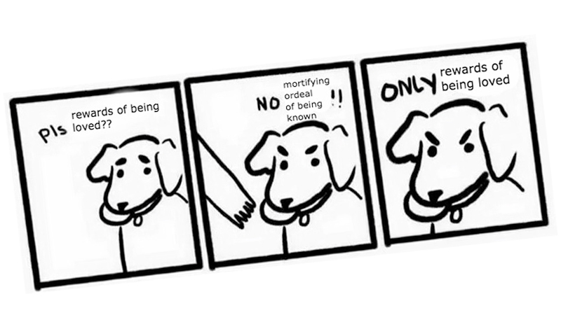 The Mortifying Ordeal of Being Known Meme Template