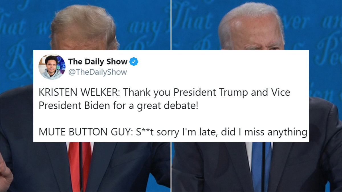 The Mute Button (2020 Presidential Debate)