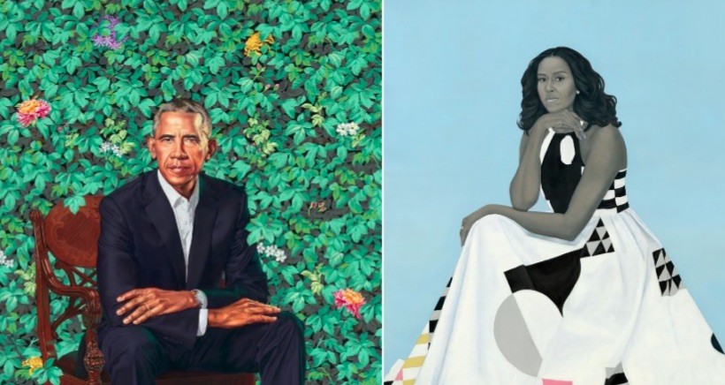 The Obamas' Official Presidential Portraits Meme Template
