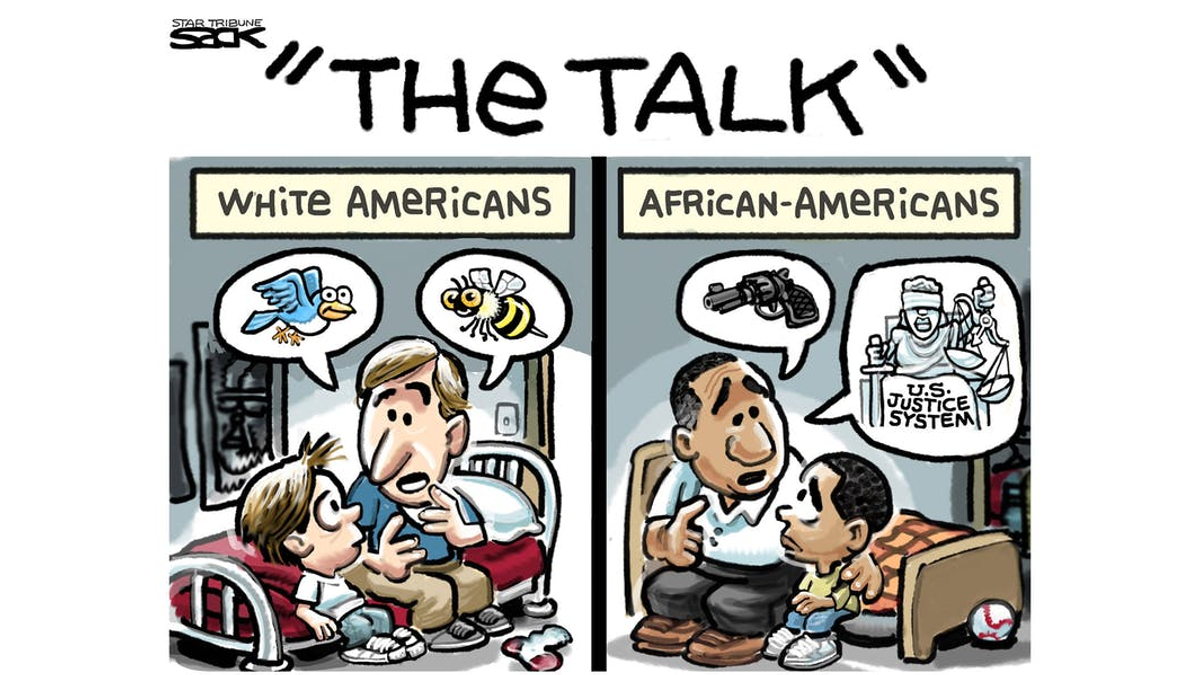 "The Talk" White Americans Vs. African-Americans Meme Template