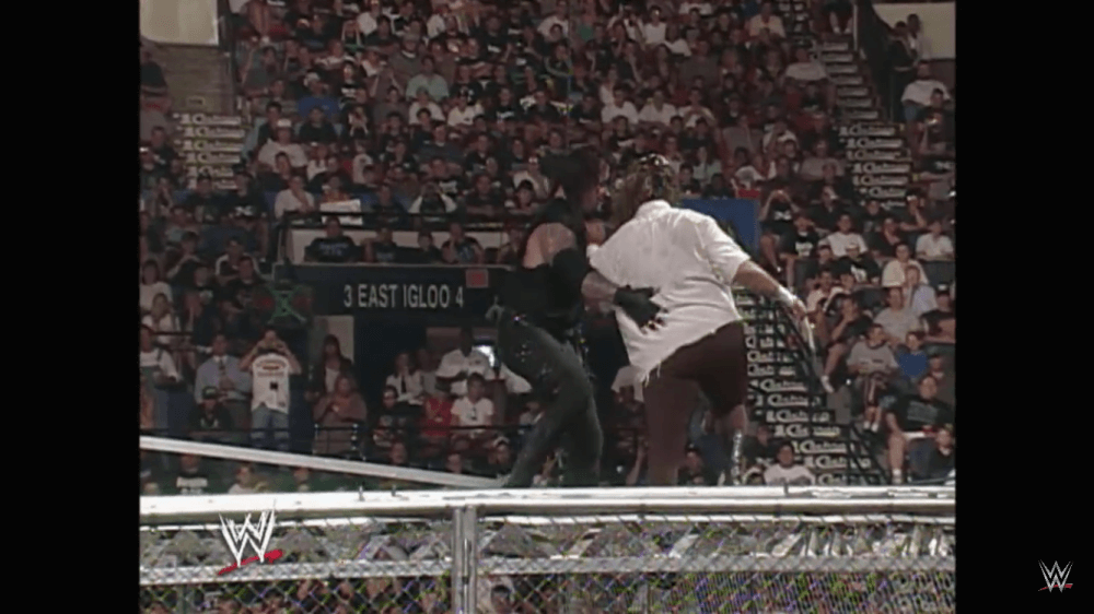 The Undertaker Threw Mankind Off Hell in a Cell