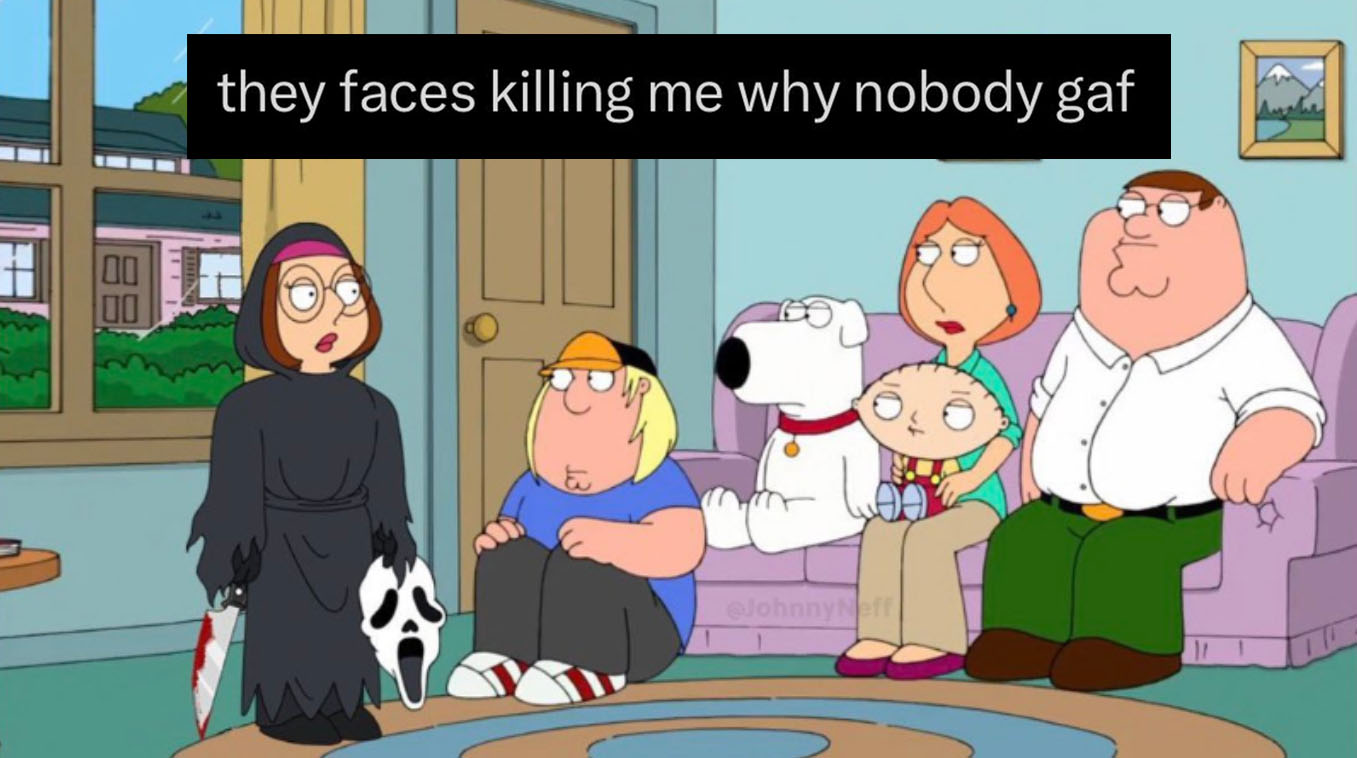 They Faces Killing Me Why Nobody GAF Meme Template